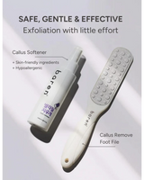 Callus Remover Kit for Feet: Foot File & Peeling Foot Spray