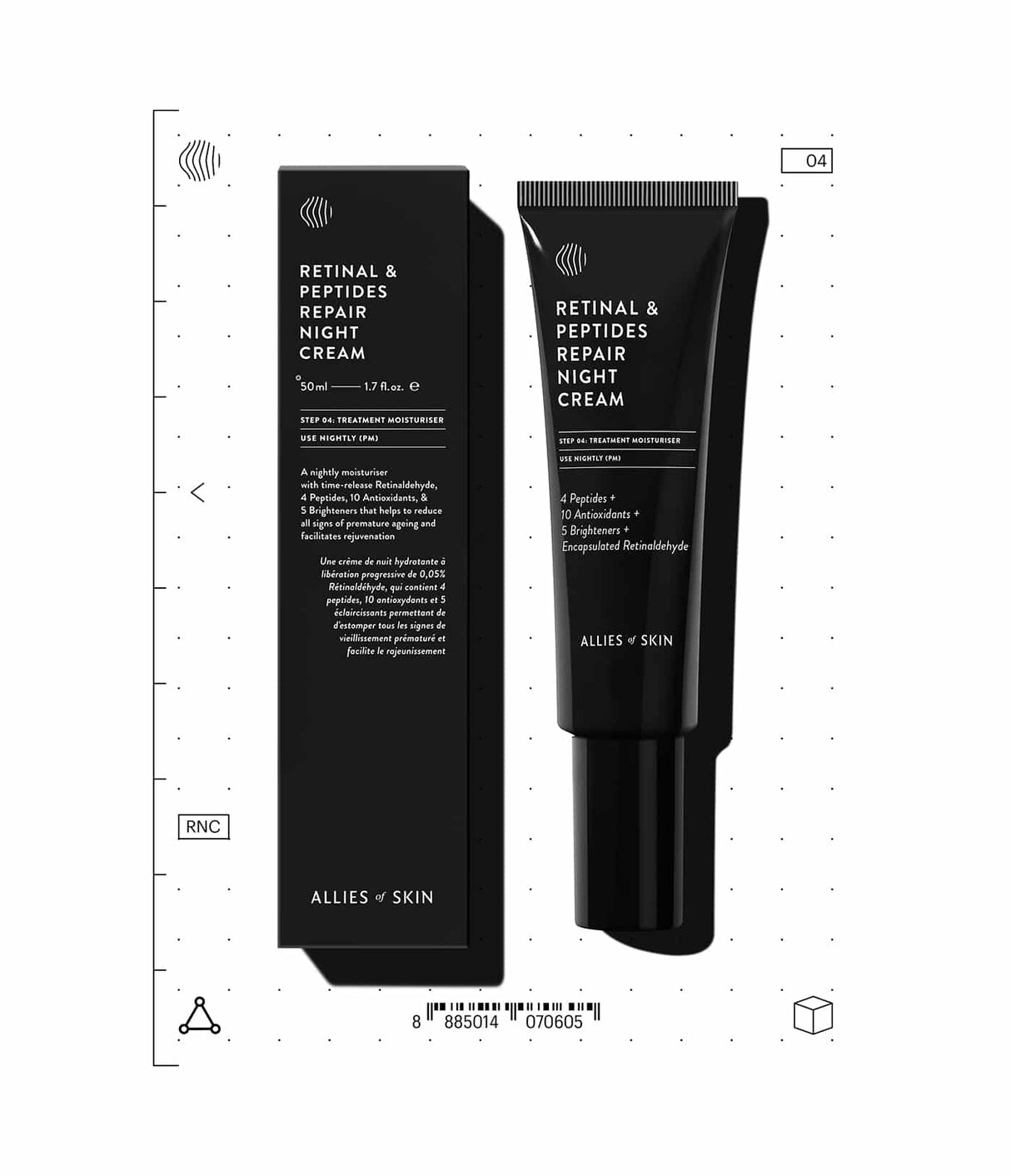 Retinal & Peptides Repair Night Cream by Allies of Skin