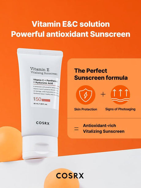 COSRX Vitamin E Vitalizing Sunscreen Protector Solar SPF50+ 50 ml