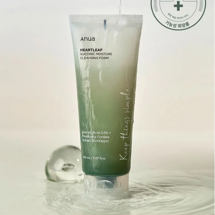 Heartleaf Succinic Moisture Cleansing Foam