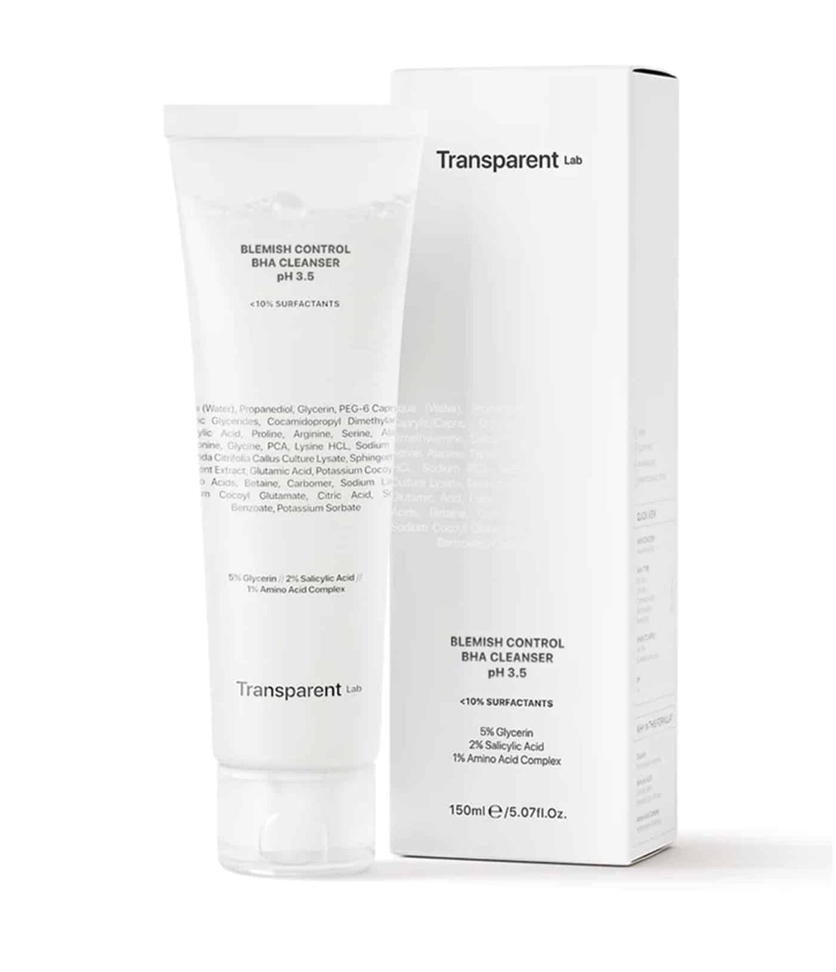 Blemish Control BHA Cleanser PH 3.5 by Transparent Lab