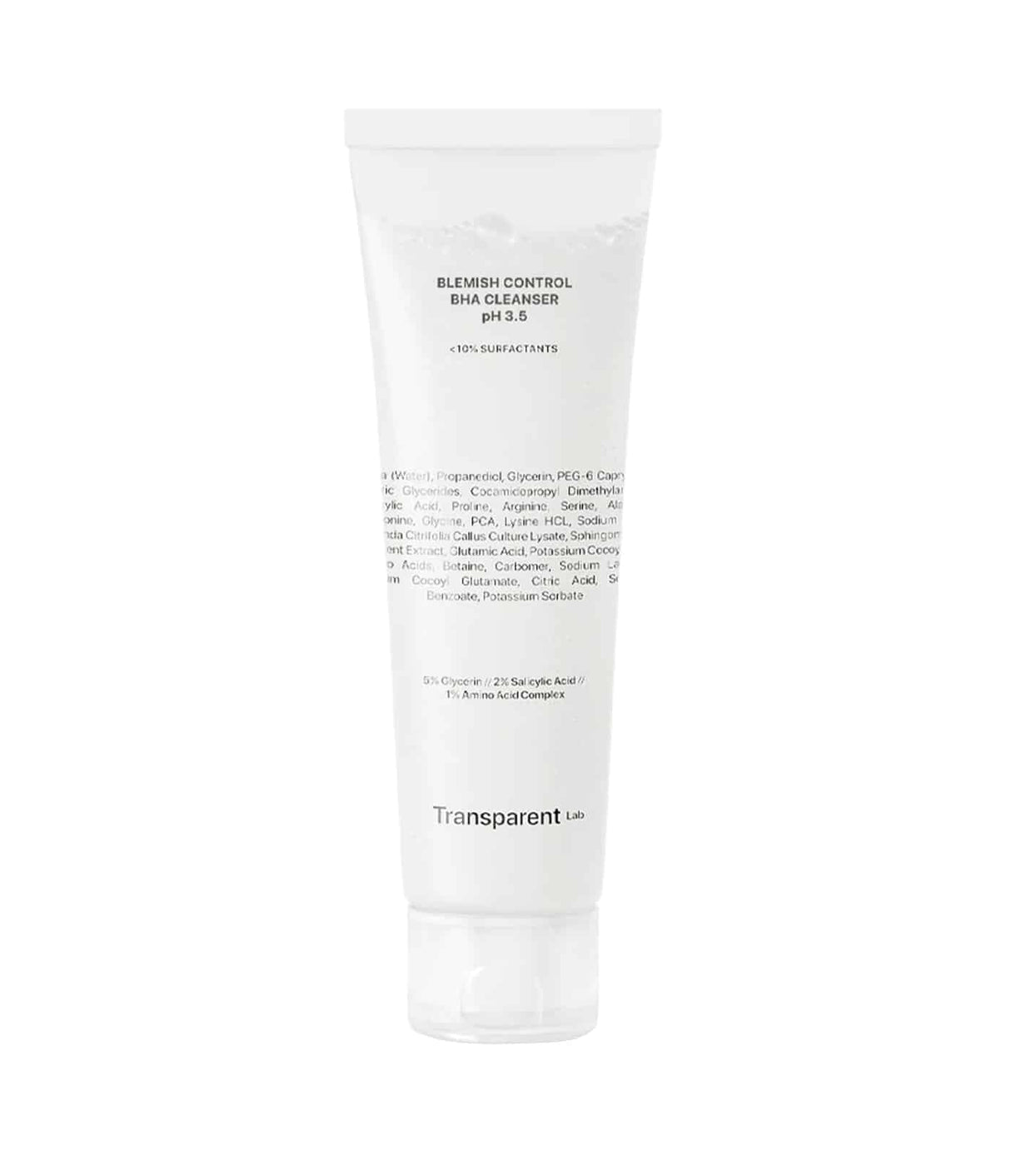 Blemish Control BHA Cleanser PH 3.5 by Transparent Lab