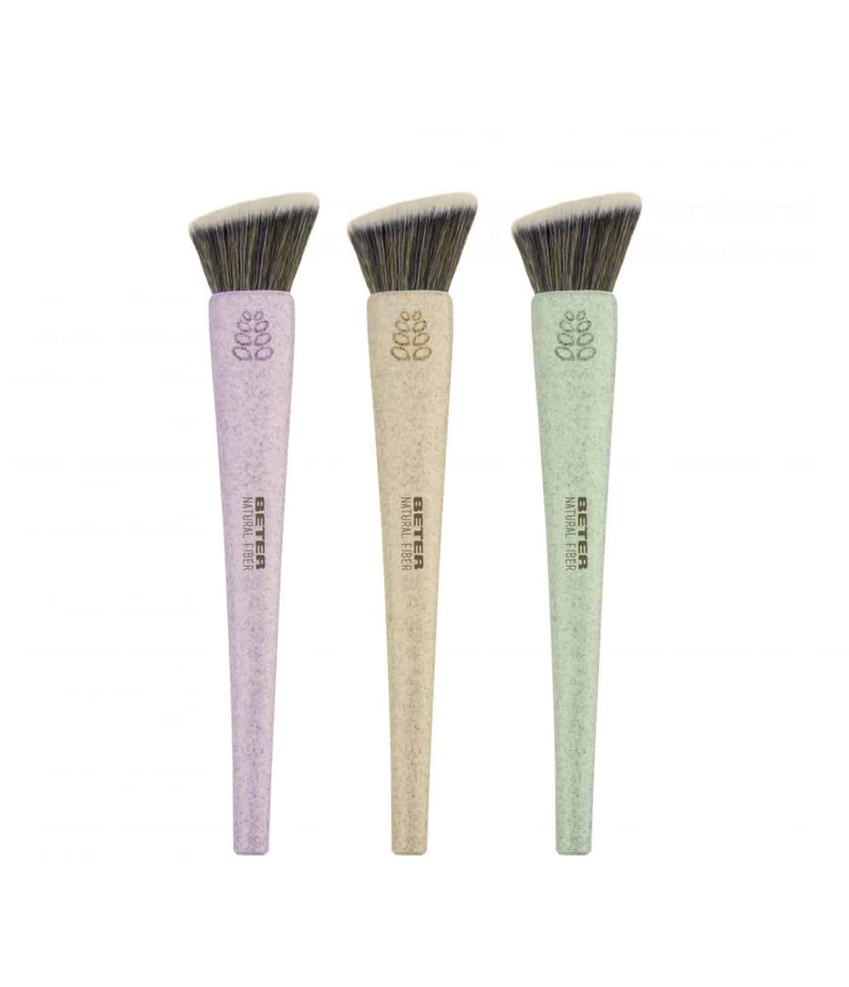 Angled Brush Natural Fiber Fluid Makeup Brush by Beter