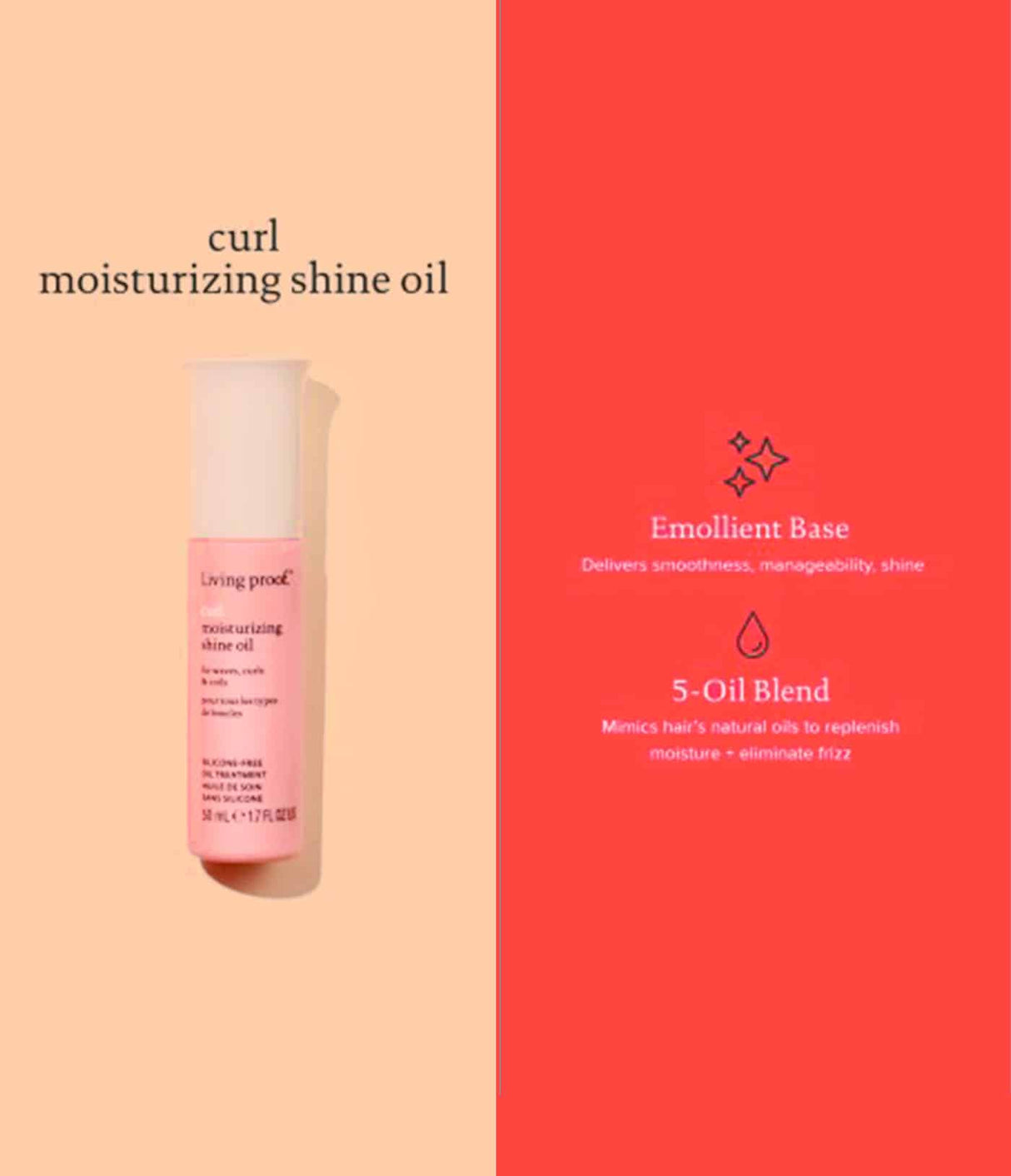 Curl Moisturizing Shine Oil by Living Proof