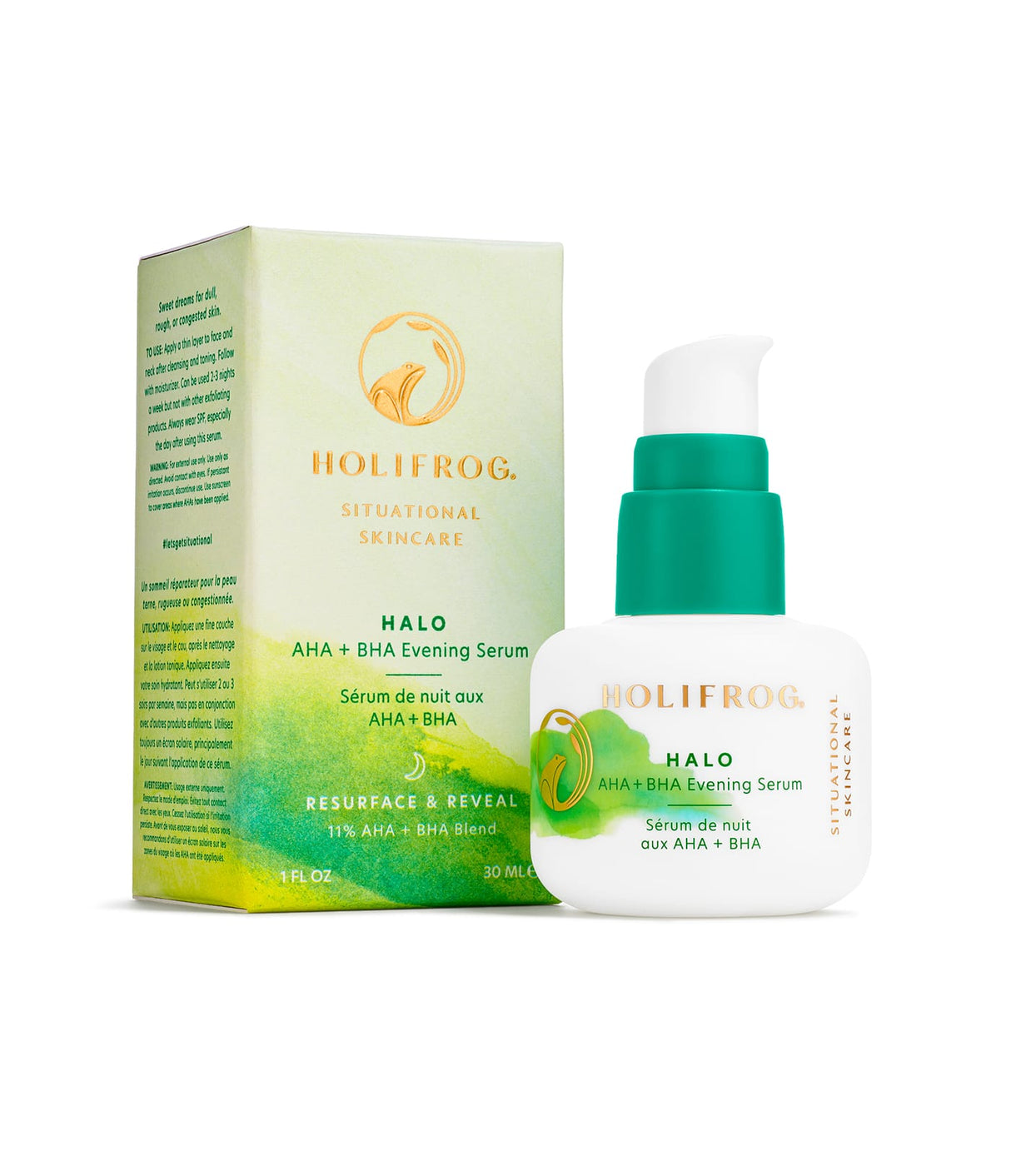 Halo AHA+BHA Evening Serum by HoliFrog