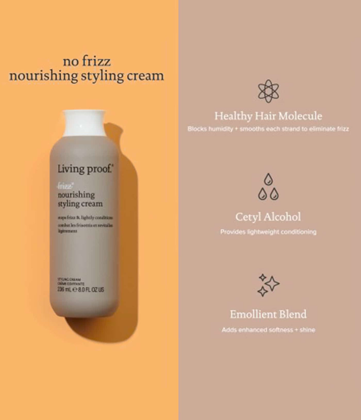 No Frizz Nourishing Styling Cream by Living Proof