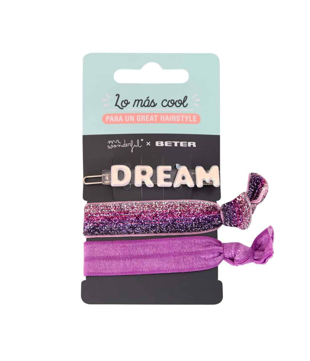 Set Dreams - Clip with Detail + 2 Beter Smooth Knotted Hair Ponytail Clips