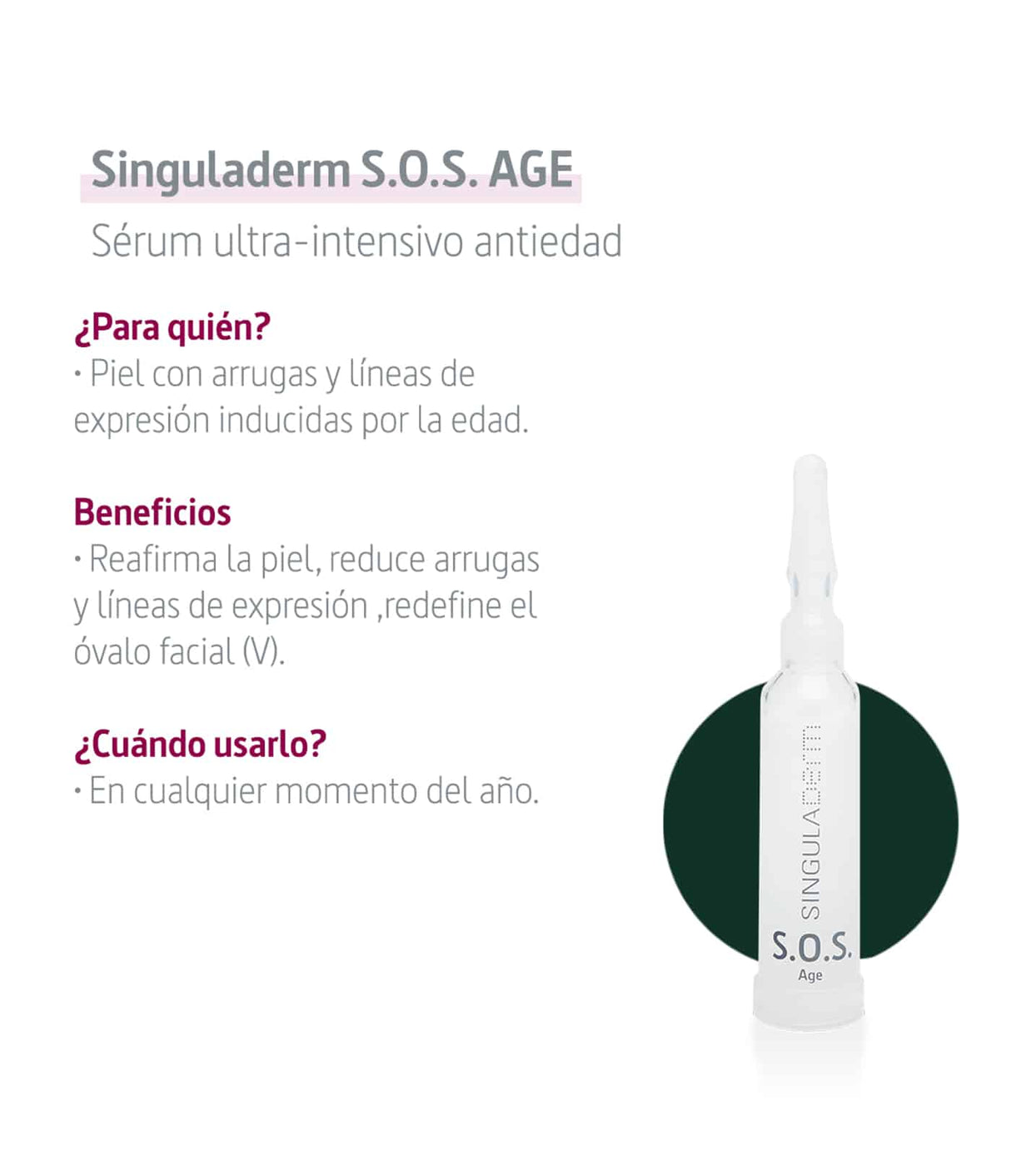 Singuladerm S.O.S Age de Singuladerm