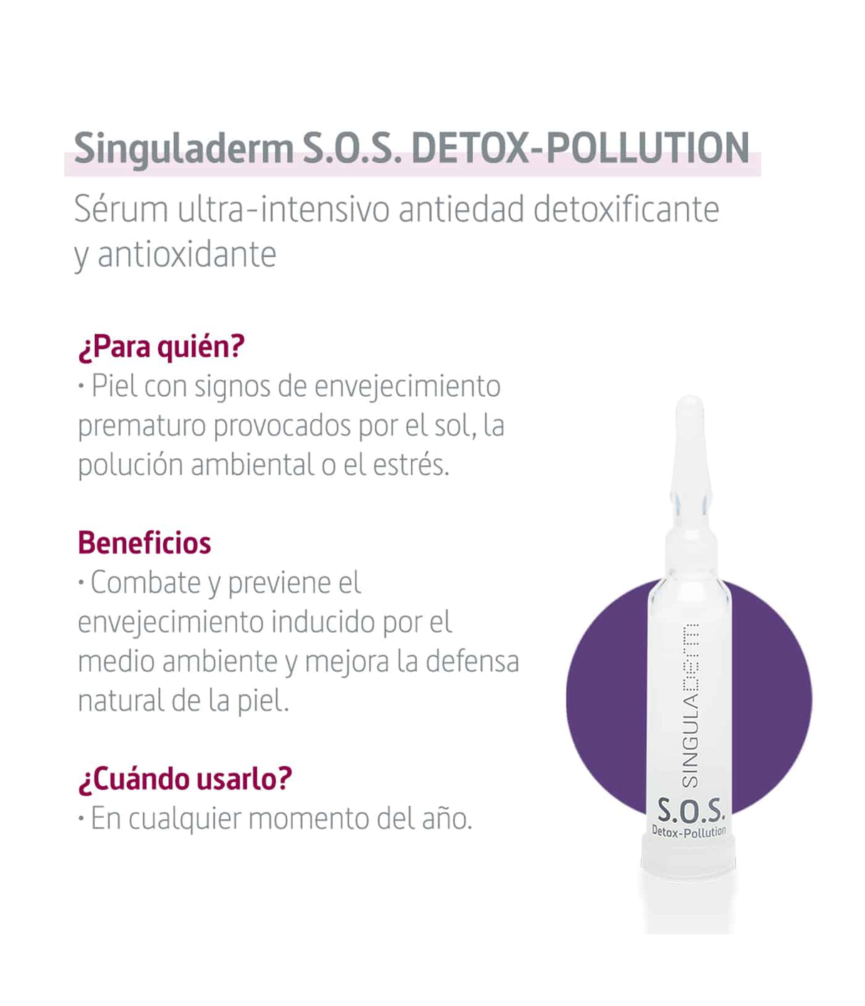 Singuladerm S.O.S. Detox-Pollution from Singuladerm