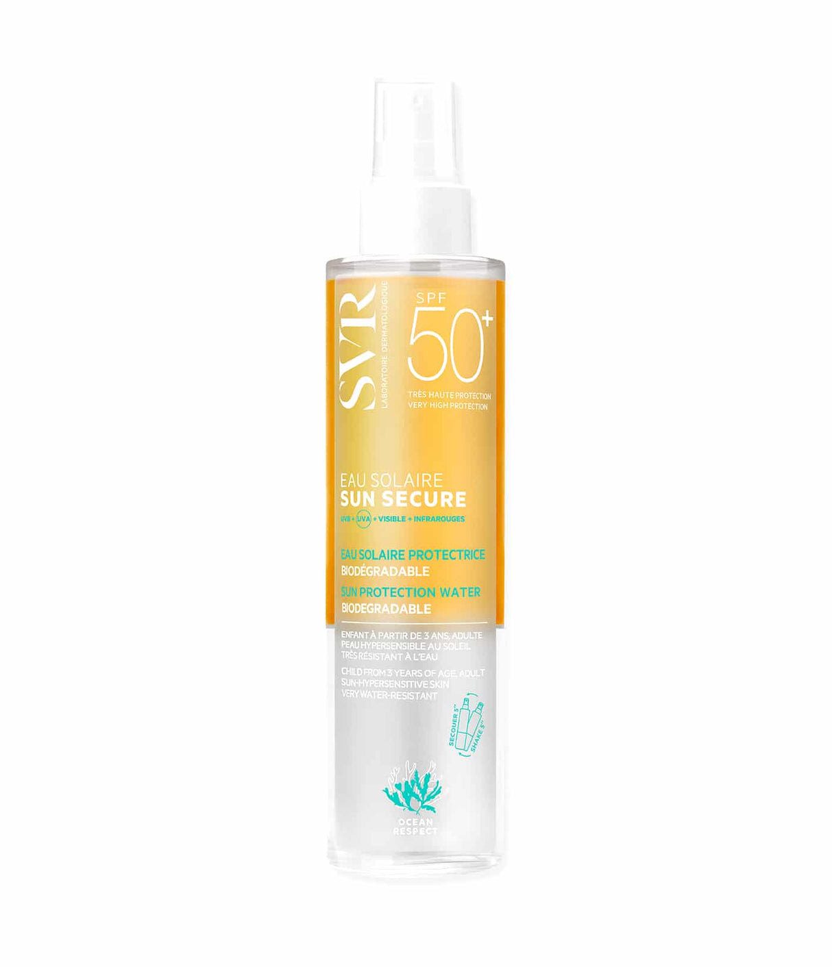 Sun Secure Eau Solaire SPF50+ of SVR Laboratoire